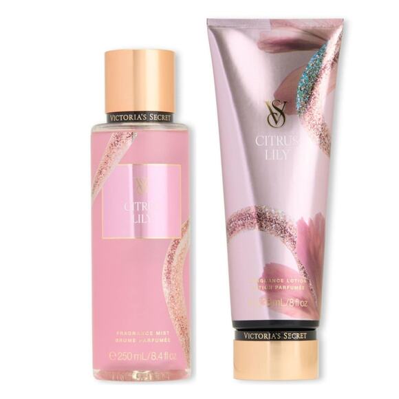 Victoria's Secret Lunar New Year Citrus Lily Fragrance Body Lotion and Mist Set - Picture 1 of 7